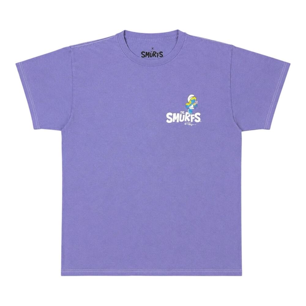 The Smurfs Purple Mushroom Graphic T-Shirt
